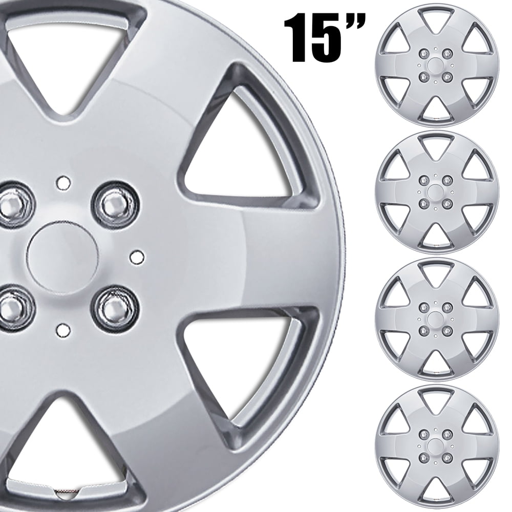 Photo 1 of (4-Pack) BDK Premium Hubcaps 15 Wheel Rim Cover Hub Caps OEM Style Replacement Snap On Car Truck SUV - 15 Inch Set