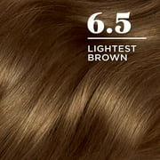 Clairol Nicen Easy Permanent Hair Color Cream, 6.5 Lightest Brown, Hair Dye, 1 Application