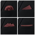 thumbnail image 6 of 5 Pack Men's Pocket Squares Set 12.6" Formal Handkerchiefs for Suits Weddings Tuxedos Assorted Colors Patterns No.1, 6 of 7
