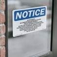 thumbnail image 4 of Do Not Knock No Uninvited Or Unexpected OSHA Notice Vinyl Decal Label 14 Inch x 10 Inch - 5 Pack, 4 of 6