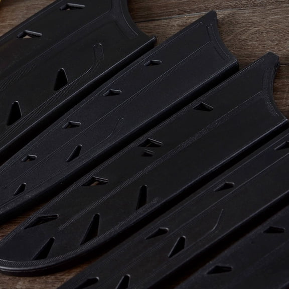 DEEPCRAFF 10Pcs Chef Cutter Protectors Black Plastic Knives Covers Practical Kitchen Gadgets