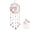 Pink, variant on Tree of Life Crystal Wind Chime – Handmade Heart Crystal Sun Catcher & Home Decor, Windows Haning Decor Indoor Outdoor Garden Room Decoration, Green