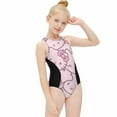 thumbnail image 3 of Hello Kitty Girls One Piece Swimsuits Hawaiian Summer Swimwear Beach Bathing Suit Outfits, 3 of 7