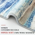 thumbnail image 4 of Suelur Small Rugs 2x3 Modern Abstract Area Rugs Entryway Rug Indoor Washable Rug Blue Rugs Non-Slip Soft Print Throw Rugs for Entrance Bedroom, 4 of 9
