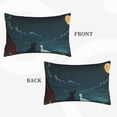 thumbnail image 4 of Fotbe Farm Dog Duck Moonlight Pillow Cases - Envelope Closure - Luxury, Extra Soft, Cooling Pillow Covers - Wrinkle, Fade, Stain Resistant-14"x20", 4 of 8