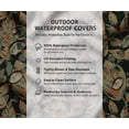 thumbnail image 7 of 55" Papasan Chair Cushion Cover by Vargottam - Waterproof, UV Resistant & Easy to Clean - Fits 50-55 Inch Cushions - Tropical Print, 7 of 7