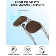 thumbnail image 4 of Gafas de Sol Polarizadas ATTCL de Metal AL-MG Rectangulares para Hombre, 4 of 7