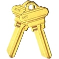 thumbnail image 4 of Brass Finish Key Blanks, Uncut Blank Keys, Pack Of 50 Keys, 4 of 5