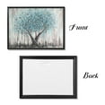 thumbnail image 4 of AatoeaX Tree Wall Art Teal Blue Nature Tree of Life Abstract Canvas Painting Textured Picture, Modern Panoramic Landscape Artwork Framed for Living Room Bedroom Bathroom Office Home Decor, 4 of 4