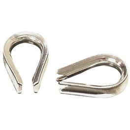 Campbell Galvanized Zinc Wire Rope Thimble 1/4 in. L Campbell Galvanized Zinc Wire Rope Thimble 1/4 in. L
