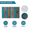 thumbnail image 6 of Brown Wooden Grain Placemats Set of 4, Farmhouse Mottled Country Planks Placemats for Dining Table, Place Mats for Kitchen Tabletop, Waterproof Wipeable Dining Table Mats Set, 6 of 9