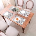 thumbnail image 6 of LNWH Memphis 90s Colorful Geometric Pattern Placemats, 6 PCS Heat Resistant Washable PVC Table Mats, 18"x12", 6 of 6