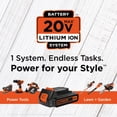 thumbnail image 6 of BLACK+DECKER 20V MAX* Lithium Ion 4 Tool Combo Kit: Drill/Driver, Circular Saw, Reciprocating Saw and Work Light, (BD4KITCDCRL), 6 of 7
