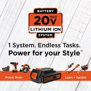 BLACK+DECKER 20V MAX* Lithium Ion 4 Tool Combo Kit: Drill/Driver, Circular Saw, Reciprocating Saw and Work Light, (BD4KITCDCRL)