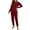 1155#Wine Red, variant on Clothing 2025 Women's Pajama Set, 2 Piece Lounge Outfits V Neck Y2K Sleep Set Fall Long Sleeve Long Pants With Pockets Pjs Set