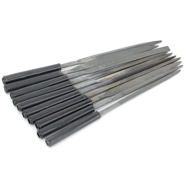 Juego de limas manuales de Metal para tallado de madera procesamiento de pulido de joyas archivo multifuncional de acero 10 Uds ANGGREK Otros
