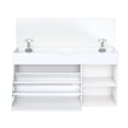 thumbnail image 7 of Jopath Entryway Bench with Shoe Storage Space-Saving Shoe Organizer White, 7 of 7