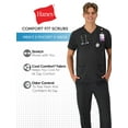 thumbnail image 6 of Hanes Men's Comfort Fit Short Sleeve 3 Pocket V-Neck Scrub Top, Sizes up-to 3X, 6 of 9