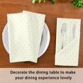 thumbnail image 4 of Iauyy Satin Napkins Set of 6- Cream-pink Polka Dots DIY Printing Decoration Cloth Napkin- Easy Care for Home/Party, 4 of 8