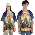 thumbnail image 4 of Merry Christmas Scottish Terrier Santa Hat Xmas Tree Winter Holiday All Over Print 3D Baseball Shirt Scottie Dog Lover Gifts Softball Sport - 01013, 4 of 6