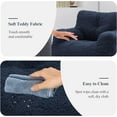 thumbnail image 5 of Sumdeal Soft Tufted Foam Bean Bag Chair For Adults, Fluffy Lazy Sofa Teddy Fabric Bean Bags Comfy Couch, Stuffed Bean Bag Sofa Reading Chair Lounge Chair for Bedroom, Living Room, Apartment, Dark Blue, 5 of 9