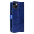 thumbnail image 5 of Nalacover For iPhone 14 Plus Magnetic Wallet Case,Luxury Embossed Butterfly PU Leather Flip Kickstand Card Slot Shockproof Protective Cover with Wrist Strap.For Apple iPhone 14 Plus,Blue, 5 of 10