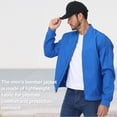 thumbnail image 5 of Taigaofy Men's Lightweight Outdoor Jacket Causal Fashion Stylish Windbreaker For Work Dress Golf Business Denim Blue S, 5 of 8