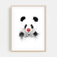 thumbnail image 2 of Clown Panda - Illustration Humor Animal Pop Art Modern Art Whimsical Unframed Wall Art Print 20 x 30 inches, 2 of 16