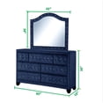 thumbnail image 5 of Sophia Crystal Tufted Dresser finished with Velvet Fabric / Wood in Blue, 5 of 5
