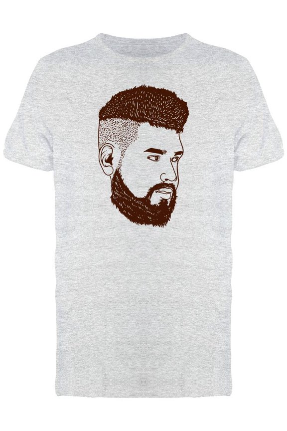 Bearded Dude T-Shirt Men -Image by Shutterstock, Male Medium