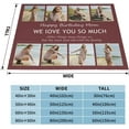 thumbnail image 4 of Customized Blankets with Photos Custom Blanket Family Picture Upload Personalized Blanket for Adults Customize Blanket Birthday Customizable for Dad Mom Nana Kids Dogs Friends, 4 of 6