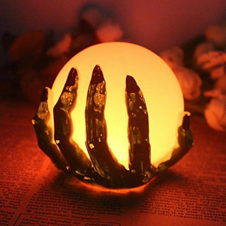 KCRIUS(TM) Halloween Ghost Hand LED Color Changing Flameless Candle With Cell Battery