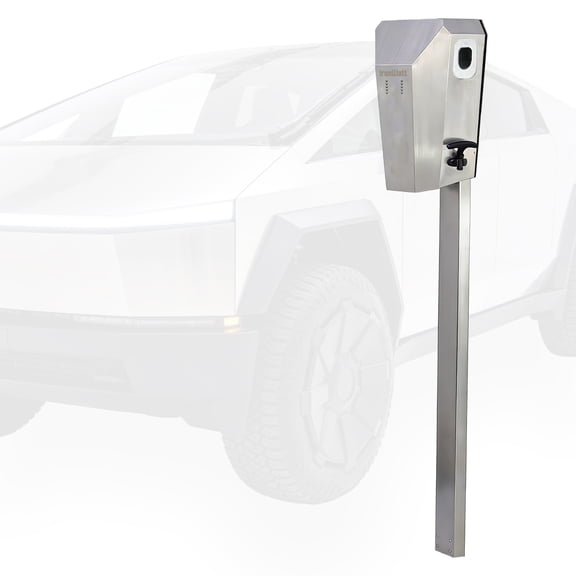 IronWatt Outdoor Stainless Steel Charging Station Enclosure, for Tesla NACS Dual-Port EV Charger