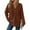 10# Brown, variant on UoCefik Waffle Knit Henley Shirts for Women Trendy Button Up Long Sleeve Sweatshirt Fall Casual Drawstring V Neck Hoodie Hooded Fashion Cute Pullover Tops Pullover Beige XL