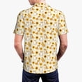 thumbnail image 4 of Balery Shiba Inu Sunflower Printed Men’s Short Sleeve Polo Shirt, Midweight Men's Shirt,Golf Polo shirts -X-Large, 4 of 9