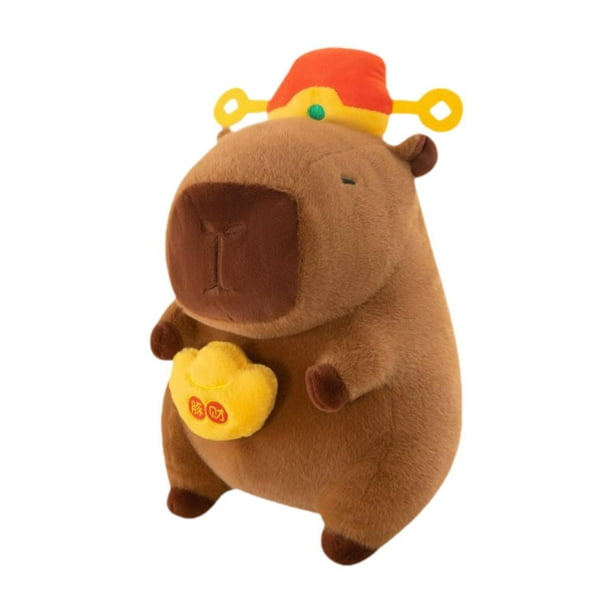 Peluche de capibara, juguete decorativo para adultos y niñas, regalo de cumpleaños. 40 cm