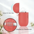 thumbnail image 5 of MATEPROX Flower Design Compatible with AirPods Pro 3 Case with Keychain/Hand Strap, Pro 3rd Generation[2025] Silicone Protective Headphone Cover Support Wireless Charging-Red, 5 of 8