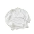 thumbnail image 4 of T Shirts for Girls Boys White Long Sleeve Shirt Crew Neck Tees Fall Clothes Girls Tops Size 6-9 Months, 4 of 4