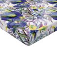 thumbnail image 4 of Ambesonne Flowers Boho Fitted Sheet, Abstract Floral Dreamy, California King, Dark Indigo Dried Rose, 4 of 5