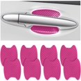 thumbnail image 1 of 8PCS Car Door Handle Sticker, Carbon Fiber Anti-Scratches Car Door Cup Protector, Non-Marking Auto Door Handle Protective Film for All Cars (Pink/8PCS), 1 of 6