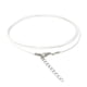 thumbnail image 2 of Guardurnaity Collar Gargantilla Cuerda de poliéster Cuerda de abalorios DIY Colgante Extensor Cadena Cadena Accesorios de joyería Ropa, zapatos y accesorios Miscelánea Blanco, 2 of 6