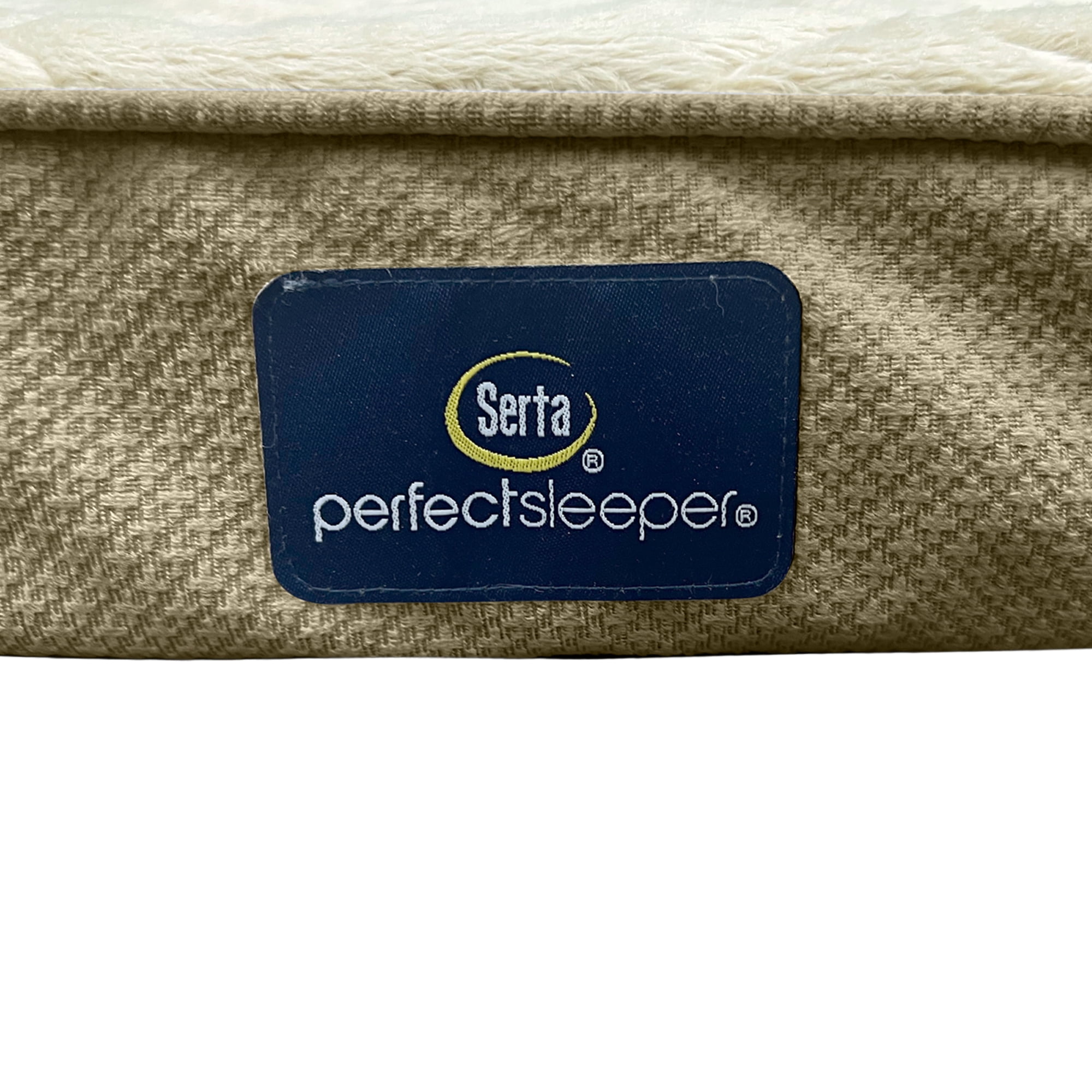 SertaQuilted Orthopedic Pillowtop Dog Bed with Removable Cover,Tan, Large