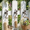 thumbnail image 5 of strola Toys Rustic Bird Shaped Wall Hook, Farmhouse Black Iron Decorative Hanger for Kitchen Organization & Garden Tool Storage, Sturdy Screw-in Mount, 5 of 7