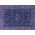 thumbnail image 1 of Ahgly Company Indoor Rectangle Oriental Blue Modern Area Rugs, 8' x 10', 1 of 4