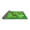 thumbnail image 2 of Ahgly Company Indoor Round Abstract Green Modern Area Rugs, 5' Round, 2 of 4