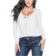 thumbnail image 2 of Guess suéter de punto con cordones para mujer, blanco, pequeño Guess Tejer, 2 of 2