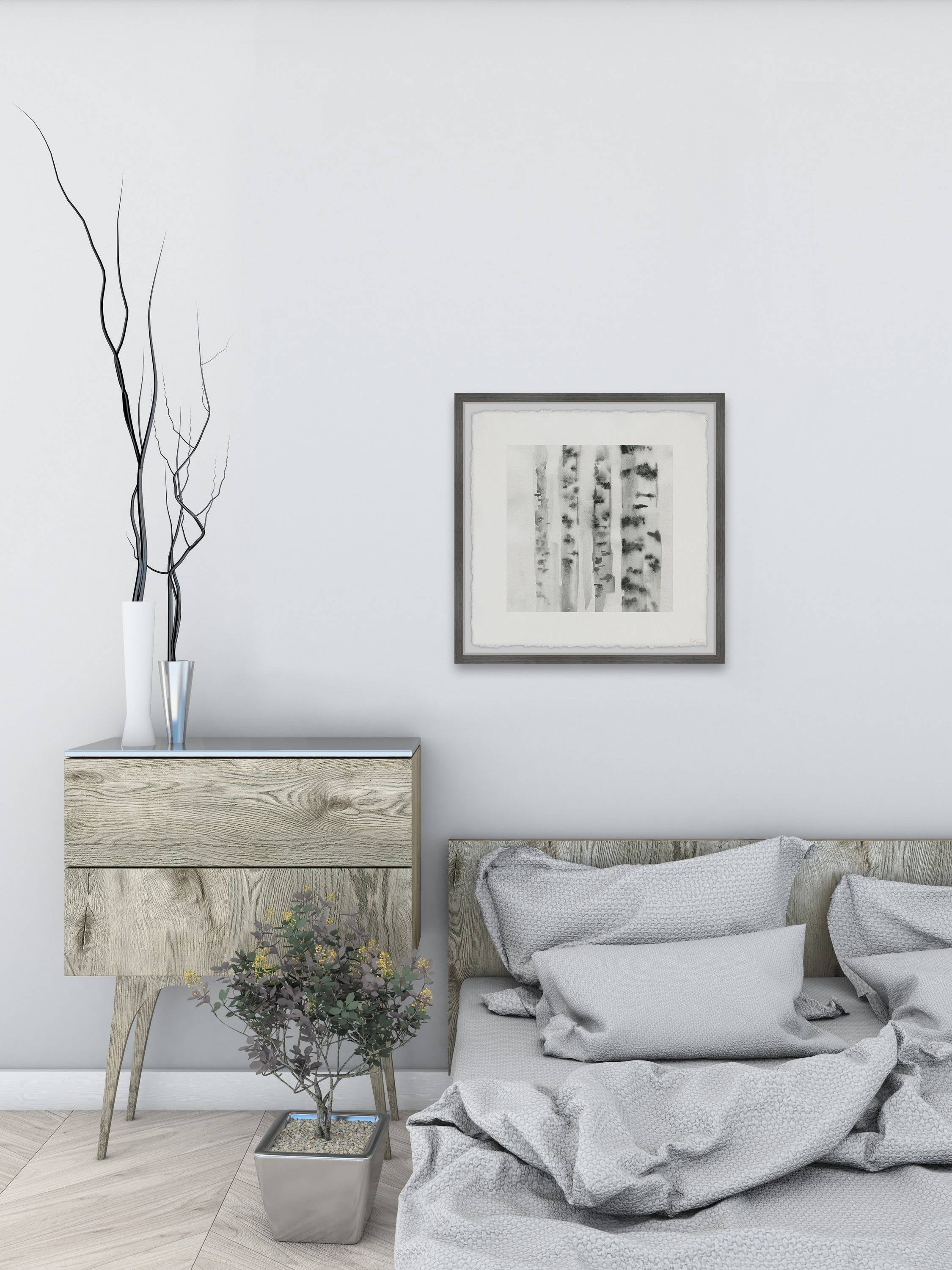 Parvez Taj Branches Marks Framed Wall Art