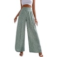 thumbnail image 1 of Pantalón de cintura alta con estampado floral, pantalón largo holgado para mujer Pantalón con estampado floral Pantalón con estampado floral para mujer Valor inmejorable, 1 of 6