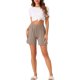 thumbnail image 2 of Pantalones cortos de pijama de modal para mujer INSPIRE CHIC, suaves y cómodos, con bolsillos, pantalones cortos elásticos de boxeador, ropa de dormir XS Beige, 2 of 6