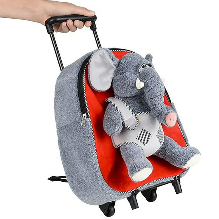Safari Discovery Expedition Elephant with Plush Convertible 3-way Kids  Rolling Luggage - Walmart.com